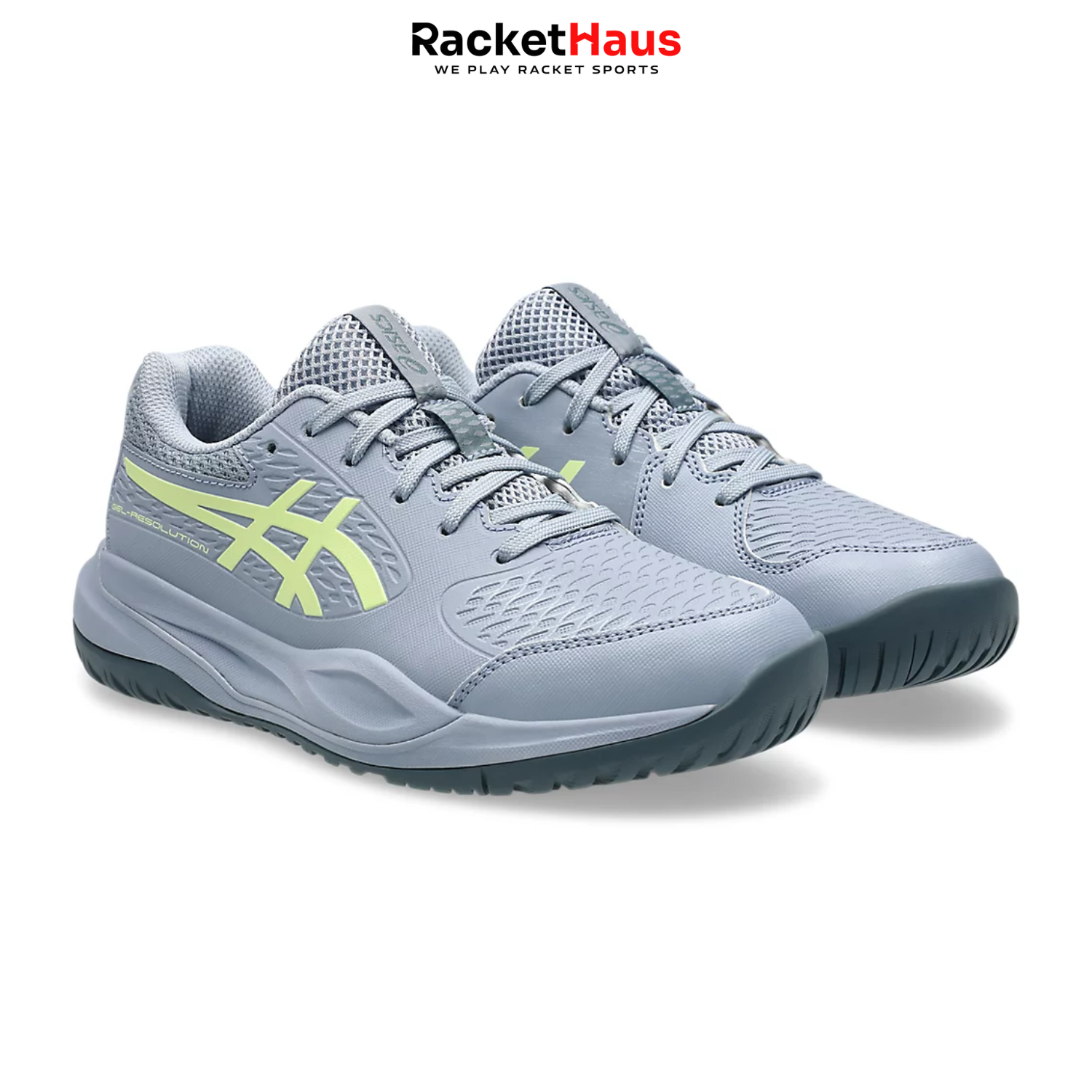 Asics Gel Resolution X GS Grey Blue/Pistachio – RacketHaus