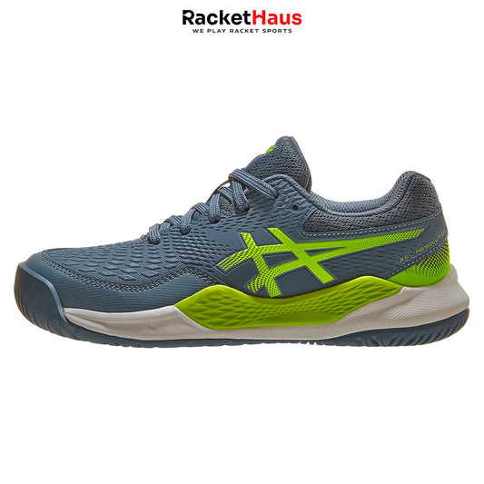 Asics Gel Resolution 9 Kids GS Steel Blue/Hazard Green