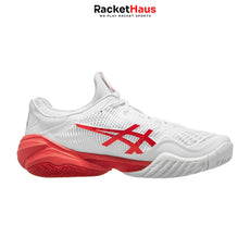 Asics Court FF3 Novak White/Electric Red