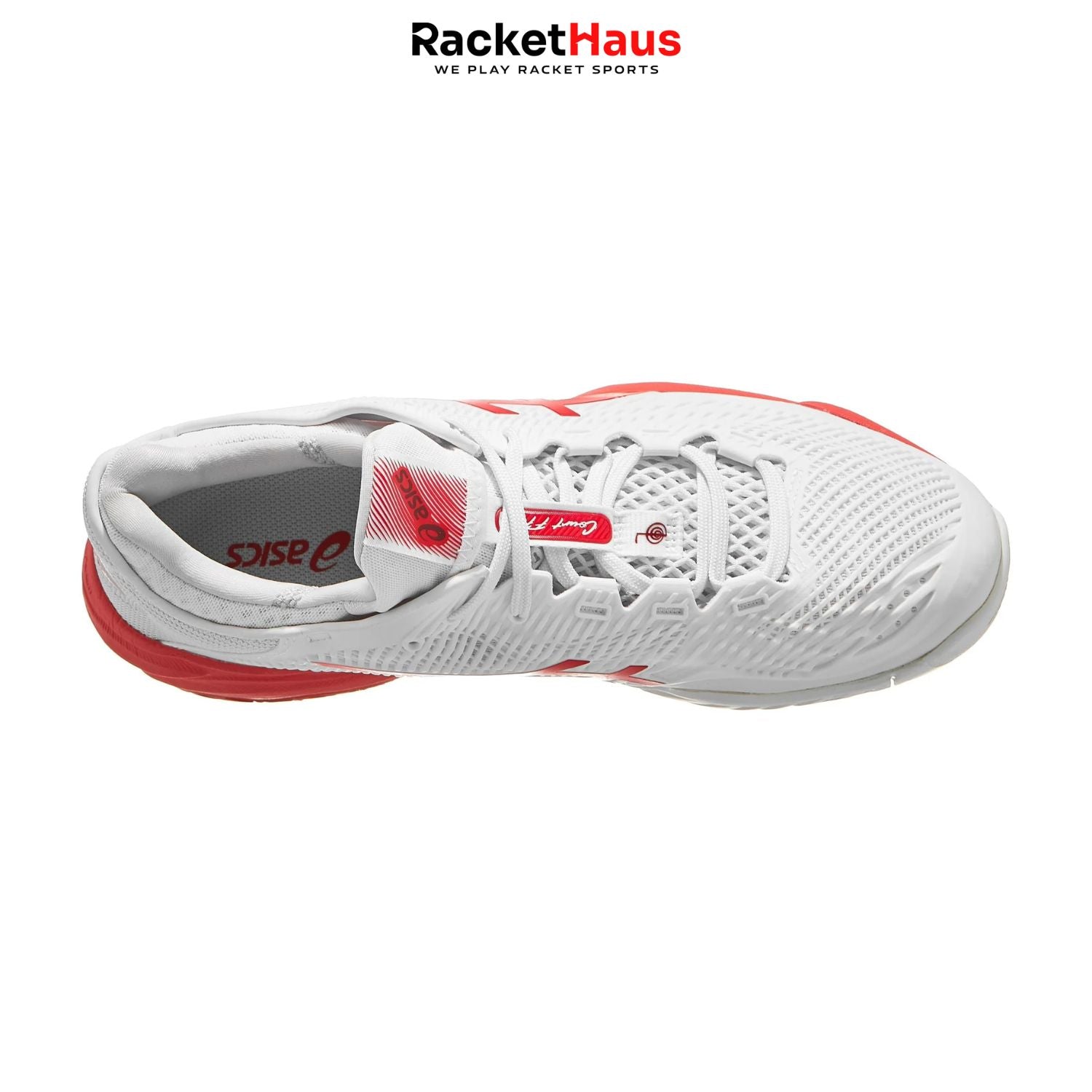Asics Court FF3 Novak White/Electric Red