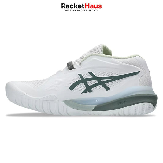 Asics Womens Gel Resolution X (Wide) White/Monument Blue