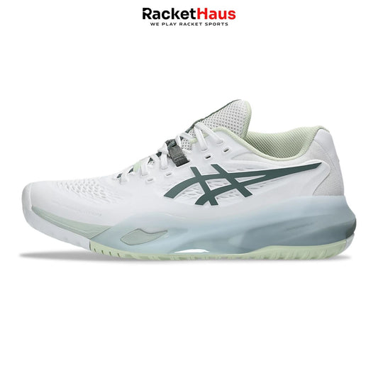 Asics Womens Gel Resolution X (Wide) White/Monument Blue