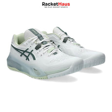 Asics Womens Gel Resolution X (Wide) White/Monument Blue