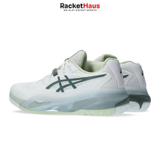 Asics Womens Gel Resolution X (Wide) White/Monument Blue