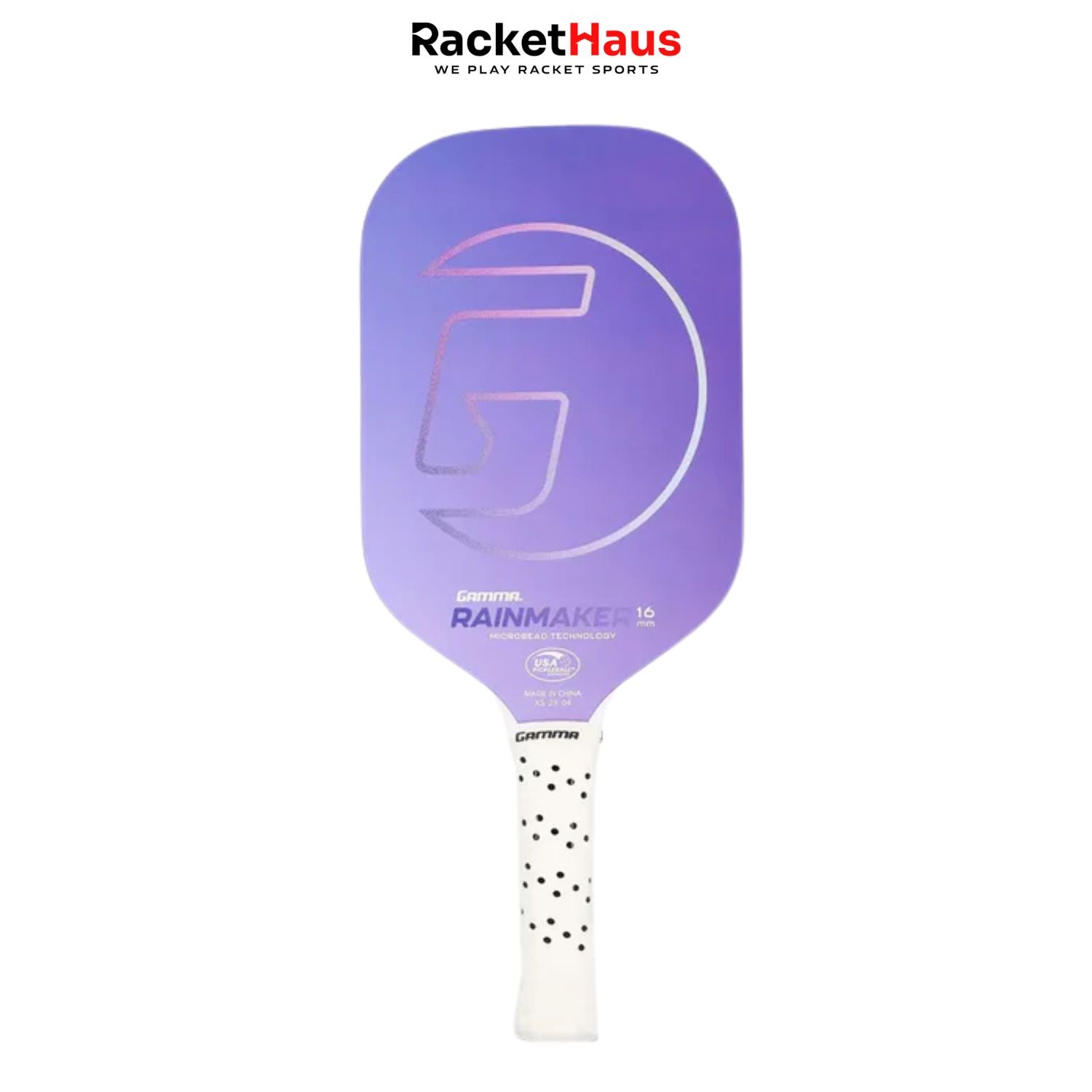Gamma Microbead RainMaker 16 Pickleball Paddle - Purple