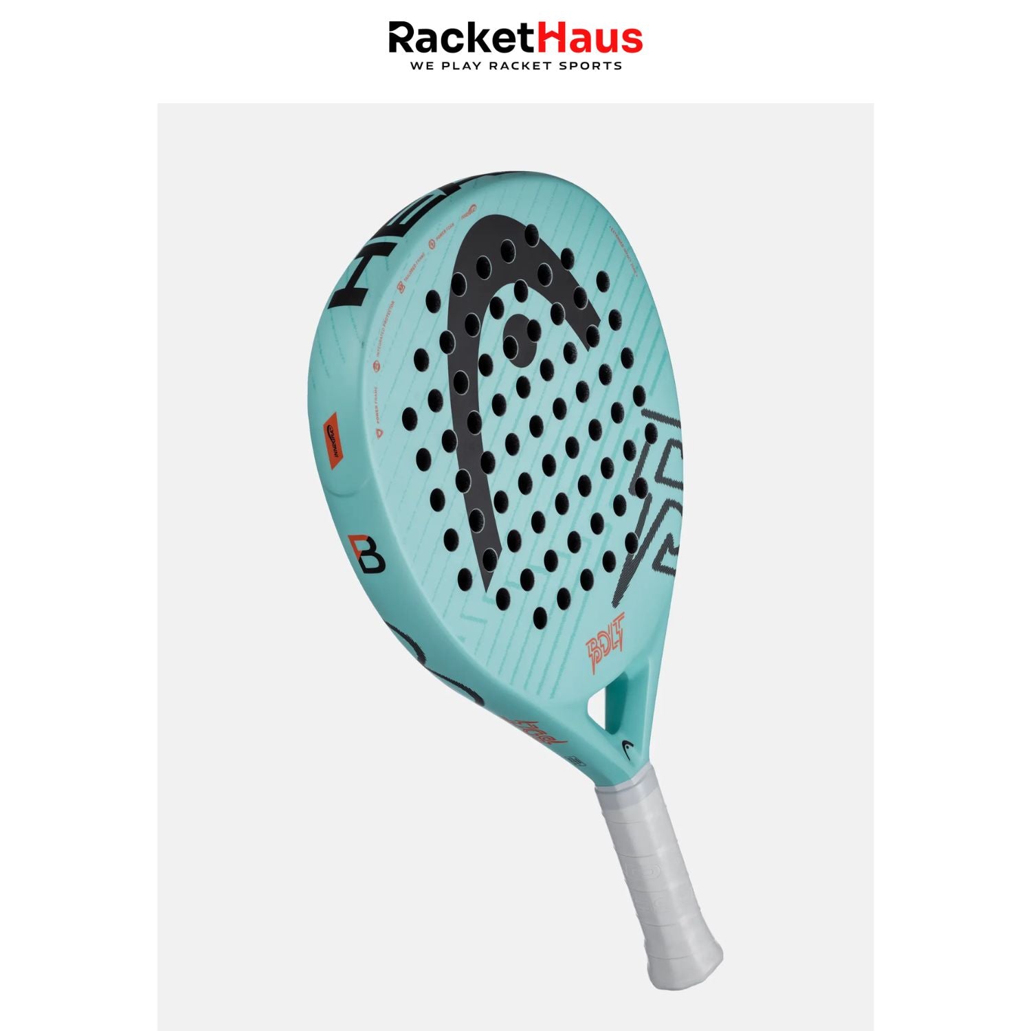 Bolt Shuttle Racket Head Bolt Padel Racket 2025 (Teal/Black) – RacketHaus