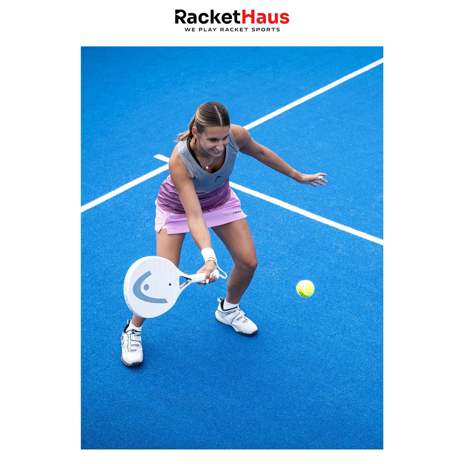 White Paddle Racket Head One Ultralight (White) Padel Racket – RacketHaus