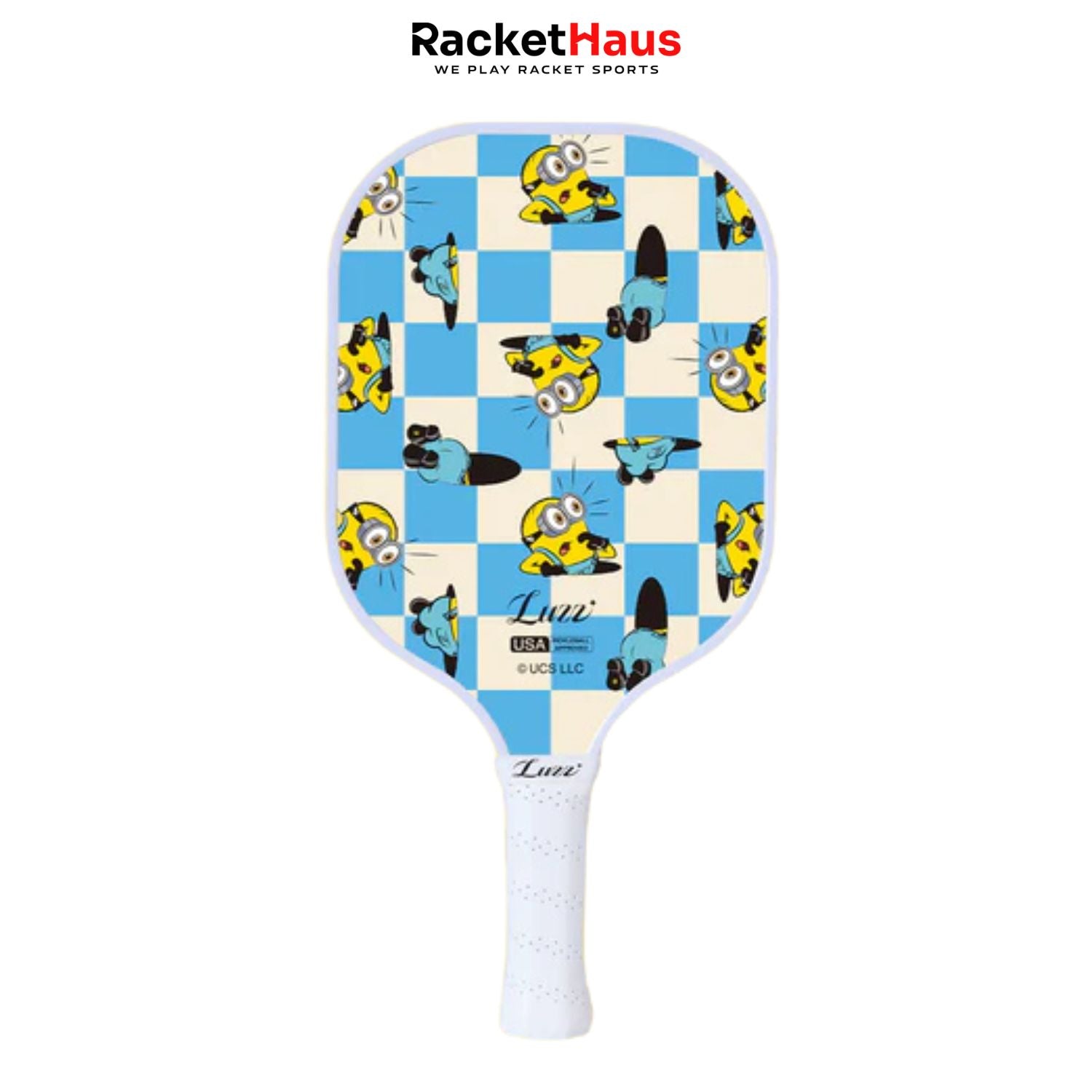 Luzz Infinity Series Pickleball Paddle Minions Checker