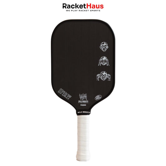 Wild Monkeys "SPIRIT" lightweight (8.0 oz) carbon fiber Pickleball Paddle Thermoformed with 15 mm / Foam Edge