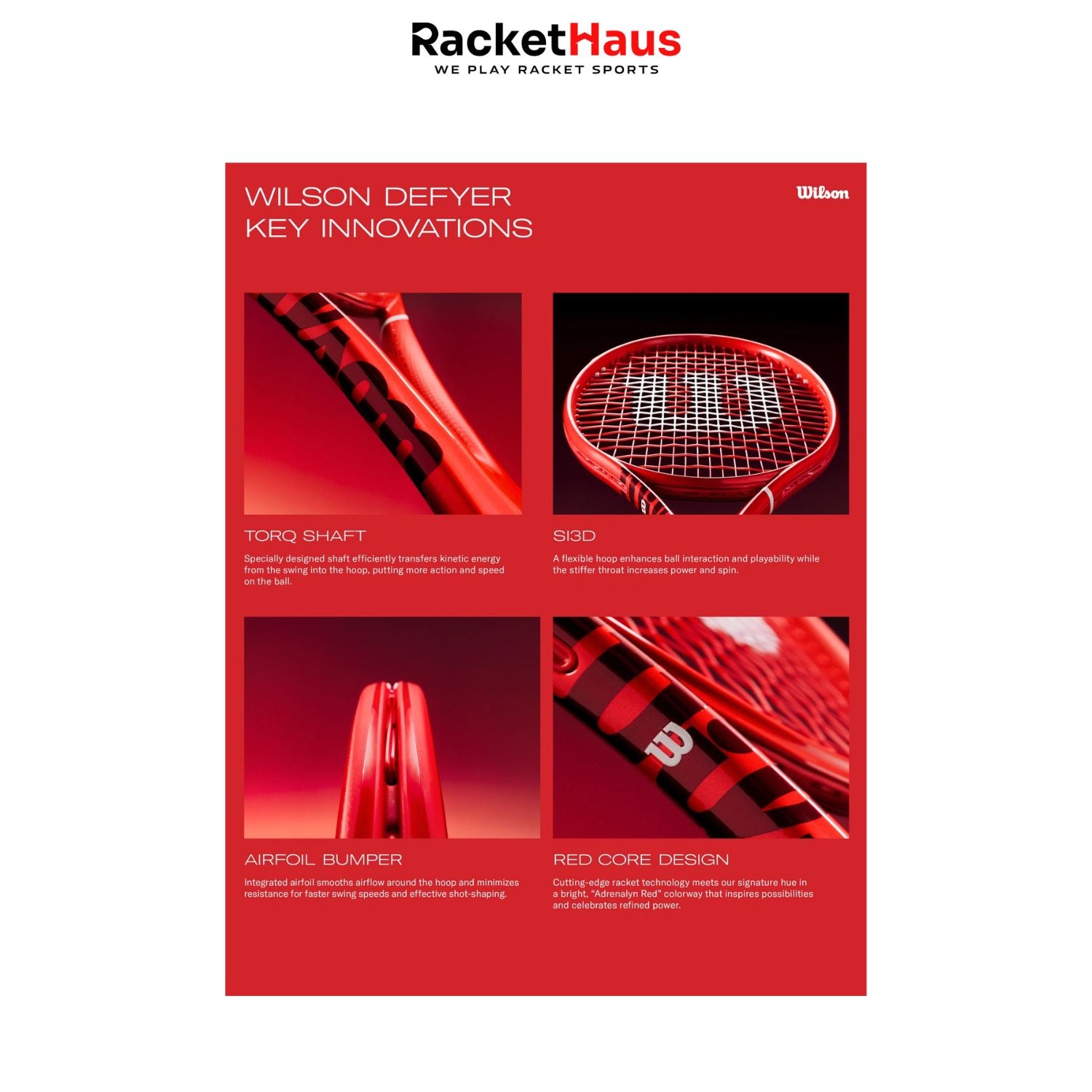 Wilson Defyer 98 Pro (Redline Concept Edition) – RacketHaus