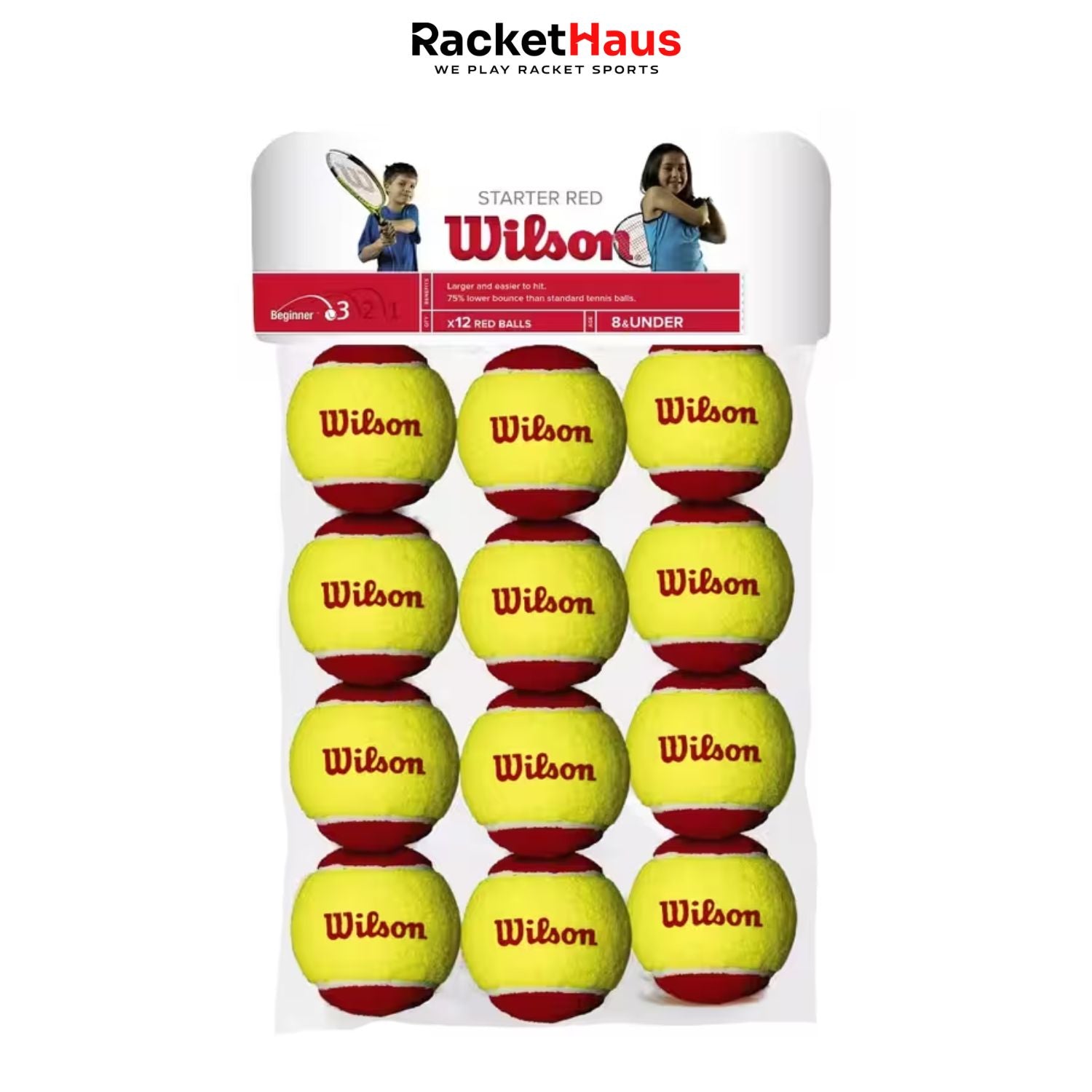 Wilson Red Ball Stage 3 (12 Balls)